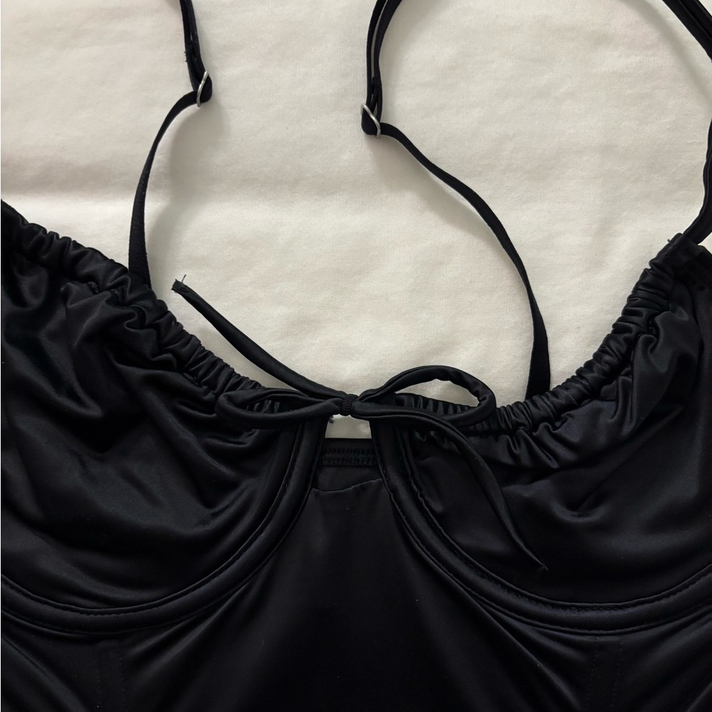Hollister Black Corset Cropped Top - Picture 3 of 7